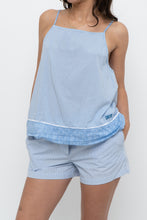 Load image into Gallery viewer, DKNY x Blue Striped Cotton-Blend Tank (S, M)