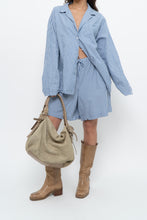 Load image into Gallery viewer, AIRELLES x Blue Striped Cotton Set (L)