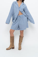 Load image into Gallery viewer, AIRELLES x Blue Striped Cotton Set (L)