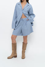 Load image into Gallery viewer, AIRELLES x Blue Striped Cotton Set (L)