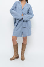 Load image into Gallery viewer, AIRELLES x Blue Striped Cotton Set (L)