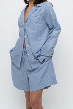 Load image into Gallery viewer, AIRELLES x Blue Striped Cotton Set (L)