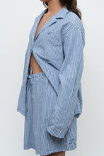 Load image into Gallery viewer, AIRELLES x Blue Striped Cotton Set (L)