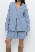 Load image into Gallery viewer, AIRELLES x Blue Striped Cotton Set (L)
