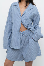 Load image into Gallery viewer, AIRELLES x Blue Striped Cotton Set (L)