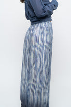 Load image into Gallery viewer, GIUSY ITALY x Blue, White Patterned Flowy Beach Pant (XS-M)