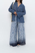 Load image into Gallery viewer, GIUSY ITALY x Blue, White Patterned Flowy Beach Pant (XS-M)