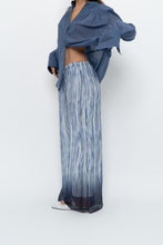 Load image into Gallery viewer, GIUSY ITALY x Blue, White Patterned Flowy Beach Pant (XS-M)