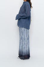 Load image into Gallery viewer, GIUSY ITALY x Blue, White Patterned Flowy Beach Pant (XS-M)