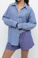 Load image into Gallery viewer, Modern x Blue Striped Lightweight Cotton-blend Buttonup (XS-XL)