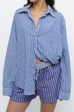 Load image into Gallery viewer, Modern x Blue Striped Lightweight Cotton-blend Buttonup (XS-XL)