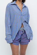 Load image into Gallery viewer, Modern x Blue Striped Lightweight Cotton-blend Buttonup (XS-XL)
