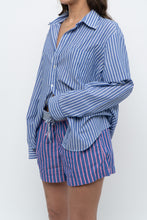 Load image into Gallery viewer, Modern x Blue Striped Lightweight Cotton-blend Buttonup (XS-XL)