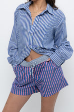 Load image into Gallery viewer, Modern x Blue Striped Lightweight Cotton-blend Buttonup (XS-XL)