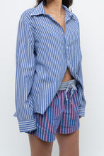 Load image into Gallery viewer, Modern x Blue Striped Lightweight Cotton-blend Buttonup (XS-XL)