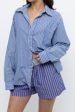Load image into Gallery viewer, Modern x Blue Striped Lightweight Cotton-blend Buttonup (XS-XL)