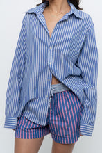 Load image into Gallery viewer, Modern x Blue Striped Lightweight Cotton-blend Buttonup (XS-XL)