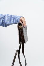 Load image into Gallery viewer, Vintage x Brown Patent Croc Crossbody Purse