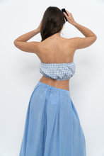 Load image into Gallery viewer, H&amp;M x Blue Flowy Maxi Skirt (L)