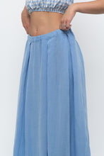 Load image into Gallery viewer, H&amp;M x Blue Flowy Maxi Skirt (L)