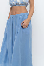 Load image into Gallery viewer, H&amp;M x Blue Flowy Maxi Skirt (L)