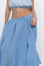 Load image into Gallery viewer, H&amp;M x Blue Flowy Maxi Skirt (L)