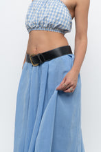Load image into Gallery viewer, Vintage x Black Cowhide Leather Chunky Belt (XS)