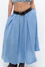 Load image into Gallery viewer, H&amp;M x Blue Flowy Maxi Skirt (L)