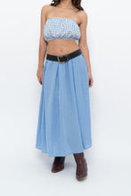 Load image into Gallery viewer, H&amp;M x Blue Flowy Maxi Skirt (L)