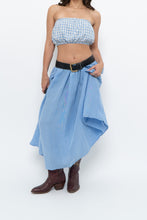 Load image into Gallery viewer, H&amp;M x Blue Flowy Maxi Skirt (L)