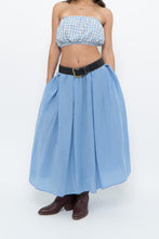 Load image into Gallery viewer, H&amp;M x Blue Flowy Maxi Skirt (L)