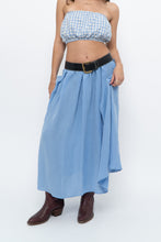 Load image into Gallery viewer, H&amp;M x Blue Flowy Maxi Skirt (L)