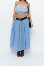 Load image into Gallery viewer, H&amp;M x Blue Flowy Maxi Skirt (L)