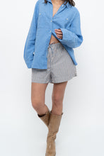 Load image into Gallery viewer, Modern x Blue Striped Cotton Short (M, L)