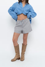 Load image into Gallery viewer, Modern x Blue Striped Cotton Short (M, L)
