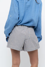 Load image into Gallery viewer, Modern x Blue Striped Cotton Short (M, L)