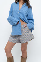 Load image into Gallery viewer, Modern x Blue Striped Cotton Short (M, L)