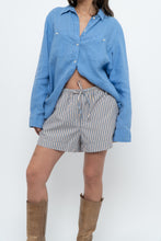 Load image into Gallery viewer, Modern x Blue Striped Cotton Short (M, L)