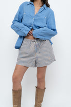 Load image into Gallery viewer, Modern x Blue Striped Cotton Short (M, L)