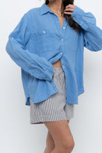 Load image into Gallery viewer, Vintage x RALPH LAUREN Sharp Blue Linen Top (XS-L)