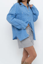 Load image into Gallery viewer, Vintage x RALPH LAUREN Sharp Blue Linen Top (XS-L)