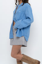 Load image into Gallery viewer, Vintage x RALPH LAUREN Sharp Blue Linen Top (XS-L)