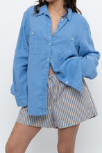 Load image into Gallery viewer, Vintage x RALPH LAUREN Sharp Blue Linen Top (XS-L)