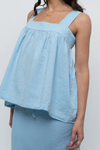 Load image into Gallery viewer, Vintage x Baby Blue Babydoll Cotton Tank (S, M)