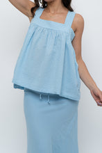 Load image into Gallery viewer, Vintage x Baby Blue Babydoll Cotton Tank (S, M)