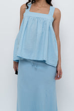 Load image into Gallery viewer, Vintage x Baby Blue Babydoll Cotton Tank (S, M)