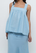 Load image into Gallery viewer, Vintage x Baby Blue Babydoll Cotton Tank (S, M)