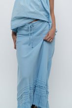 Load image into Gallery viewer, Vintage x Made in India x OLD NAVY Baby Blue Linen Maxi Skirt (L, XL)