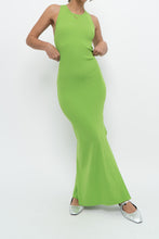 Load image into Gallery viewer, MICHAEL KORS x Bright Green Ribbed Sleeveless Dress (S)