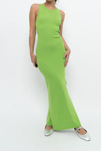 Load image into Gallery viewer, MICHAEL KORS x Bright Green Ribbed Sleeveless Dress (S)